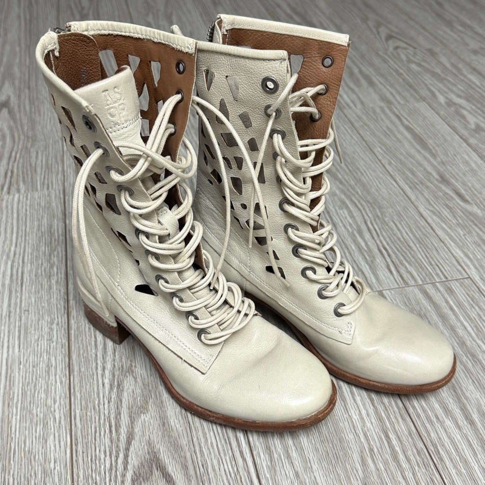A.S. 98 LAZER CUT LACEUP BOOTS